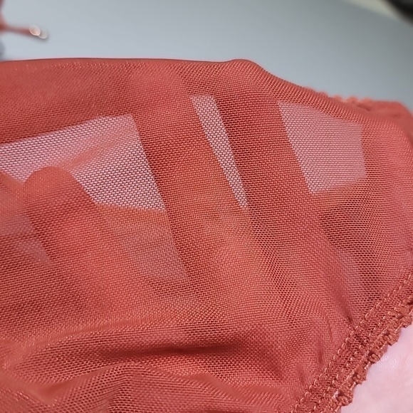 Free People Intimately Boho Rust Long Sleeve Off Shoulder Bodysuit Blouse - Picture 7 of 13